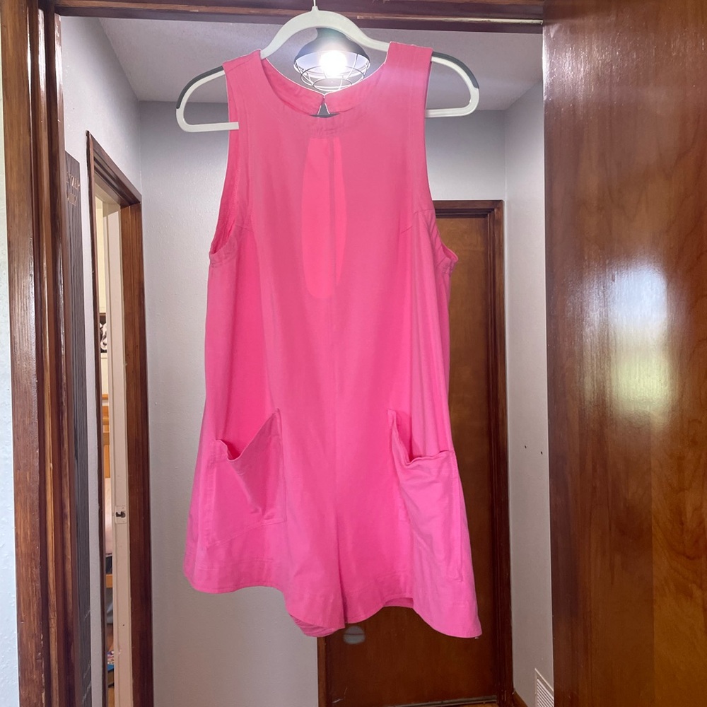 Vibrant Pink Sleeveless Romper